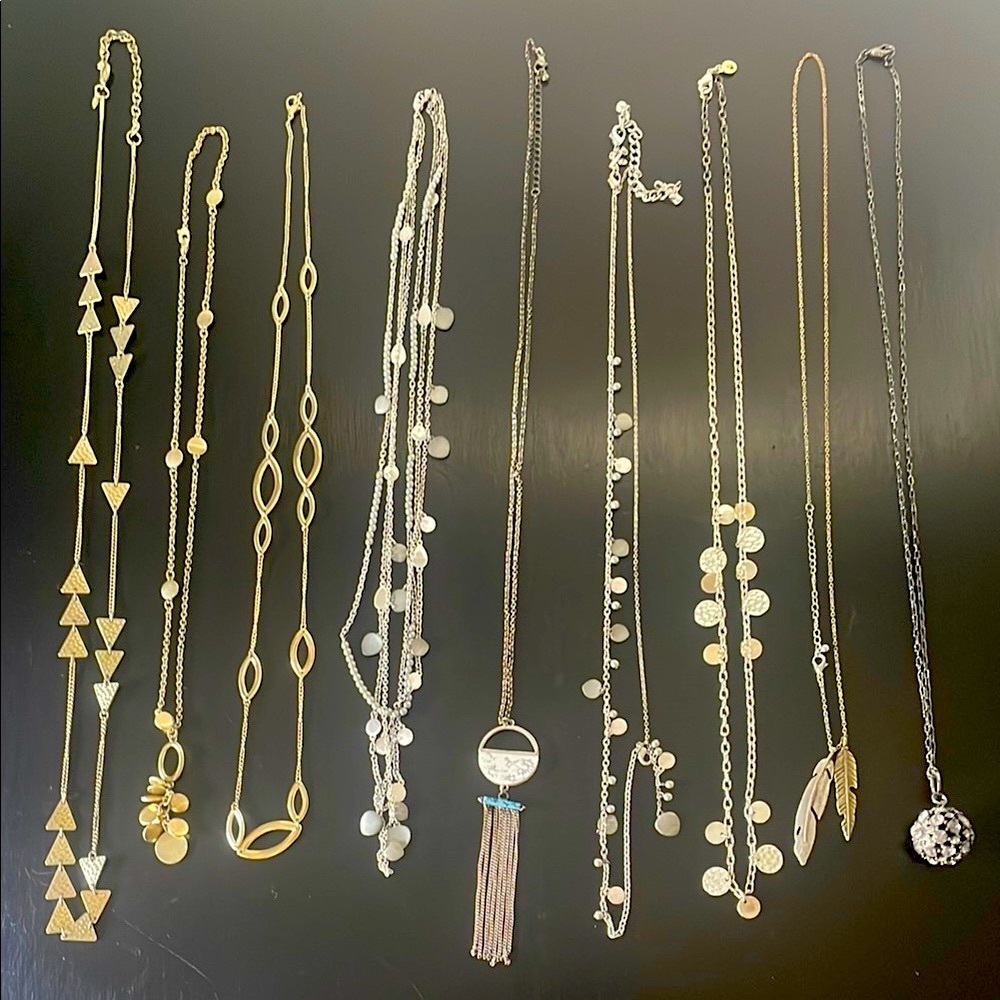 Silver and Gold Necklace Bundle
